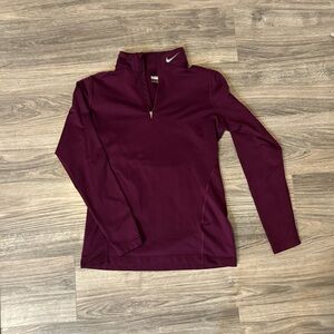 Nike Women's Purple Quarter Zip Top